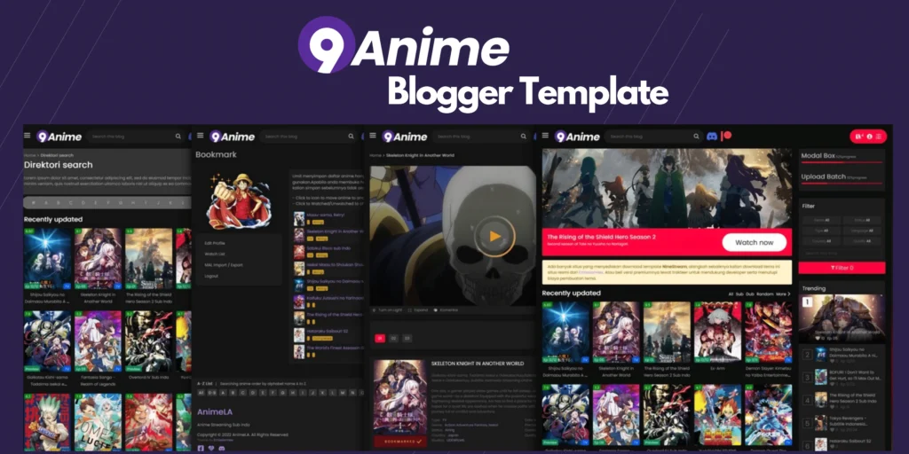 NineStream Anime Blogger Template
